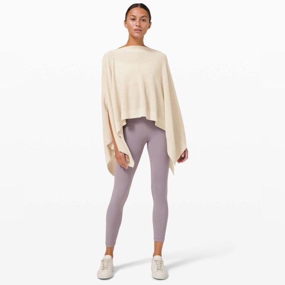 Lululemon Forward Flow Poncho White Opal - One Size - Picture 8 of 8
